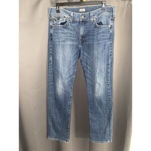 True Religion Jeans Size 36 /‎ 32 Straight Leg Fits Like 38 Made In USA